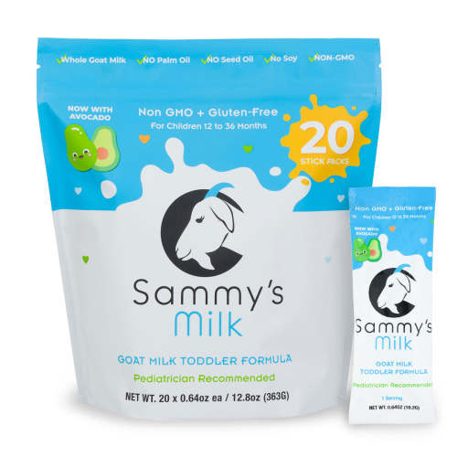 Sammy's Milk - 20 Sticks (20 x 0.64oz) - Goat Milk Toddler Formula