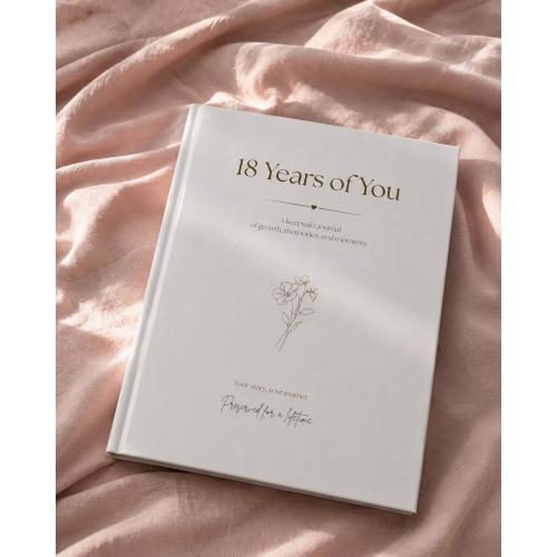 18 Years of You Baby Memory Book | Keepsake Journal from Birth to Age 18 | Guided Childhood Memory Book | Baby Shower Gift | New Mom Gift