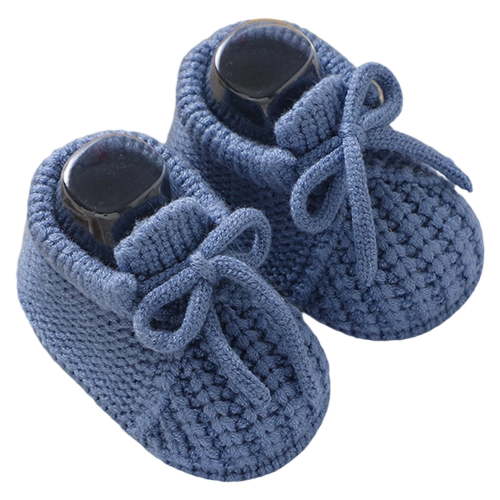 Tisuna Newborn Unisex Walking Shoes Solid Color Soft Slip Easy On Sneakers Fashion Casual Autumn Winter Kids Sock Shoes Dark Blue Size 0-3 Months