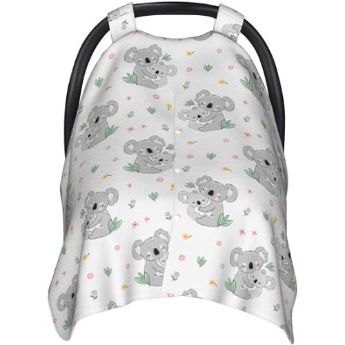 Koala Baby Car Seat Canopy Cover Multi Use Nursing Cover for Mom Nursing Covers Newborn Koala Shower Gift