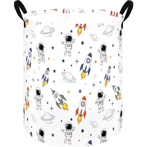 Kids Laundry Hamper Clothes Gift Basket Storage Laundry Baskets Organizer Bin with Handles for Nursery Room (Tree Stump)