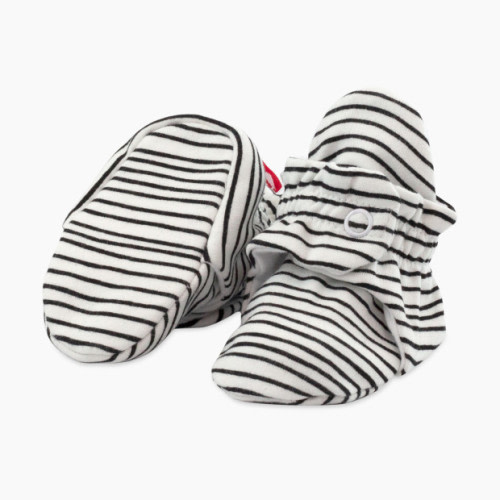 Organic Cotton Booties - Pencil Stripe