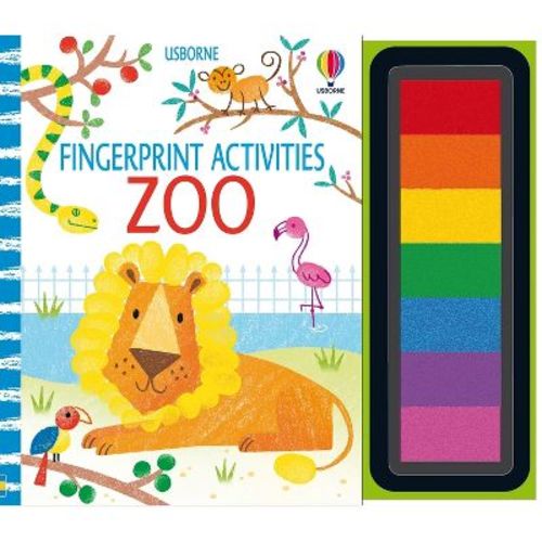 Fingerprint Activities Zoo - by Fiona Watt (Spiral Bound)