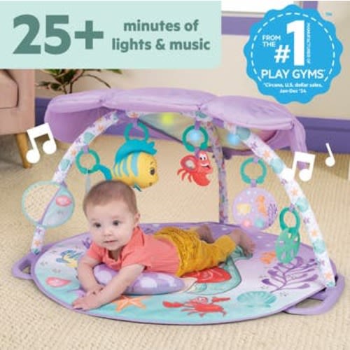 The Little Mermaid Twinkle Trove Light-Up Musical Baby Activity Gym