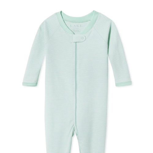 LAKE | Baby | Pima Cotton Pajamas | Parisian Green Baby Sleeper
