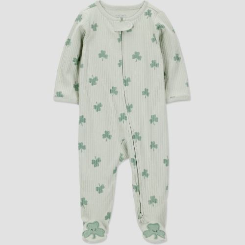 Carter's Just One You® Baby St. Patrick's Day Shamrock Sleep N' Play- Green 9M