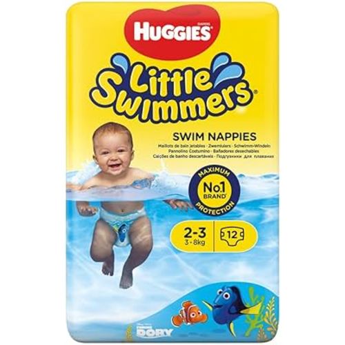 Huggies Little Swimmers Disposable Swim Diapers, X-Small (7lb-18lb.), 12-Count