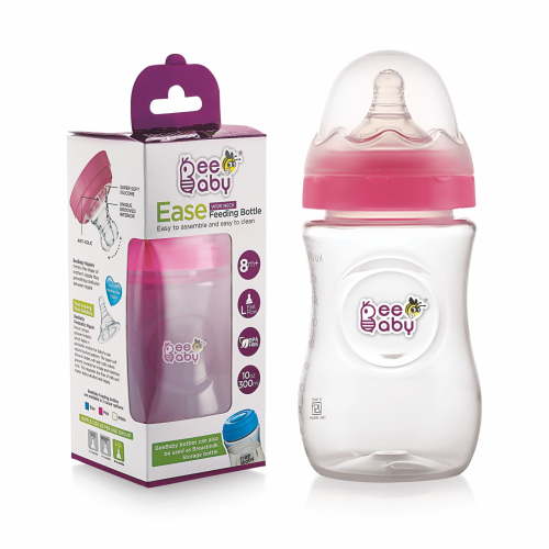 BeeBaby Ease Wide Neck Feeding Bottle 300ML / 10Oz.-Pink
