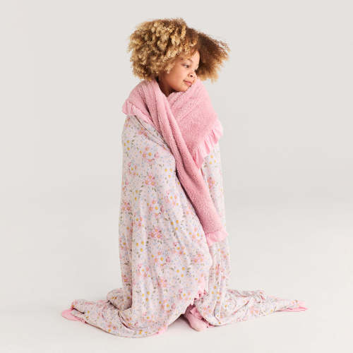 Jillian Ruffled Luxe Plush Patoo® Blanket