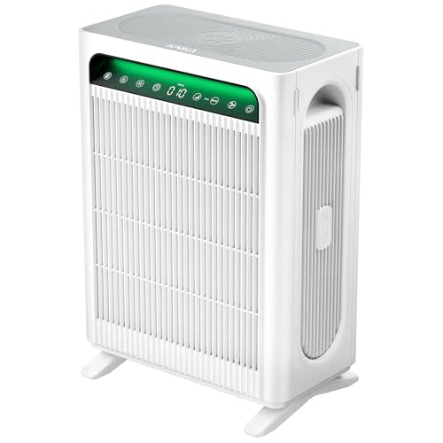 KNKA Air Purifiers for Home Bedroom Up to 1,695 Ft in 1 Hr, APH4000, White | HEPA Sleep Mode Air Cleaner with Washable Pre-Filter, AHAM VERIFIED, AQI Display, Pet Mode for Pet Dander, Dust & Pollen