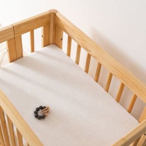 Babyletto All-Stages Bassinet Sheet in GOTS Certified Organic Muslin Cotton - Plain White