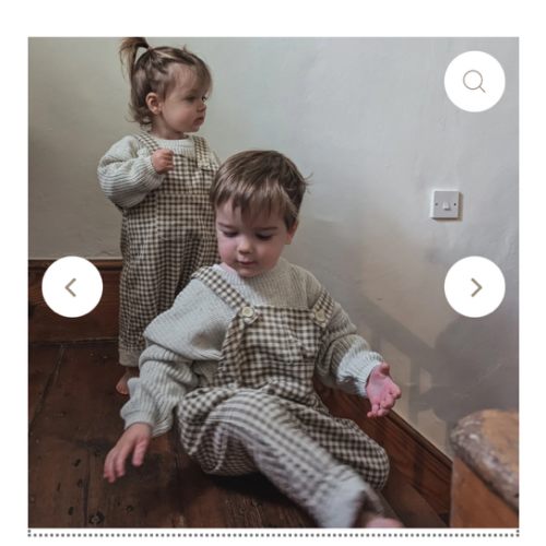 Gingham Dungarees