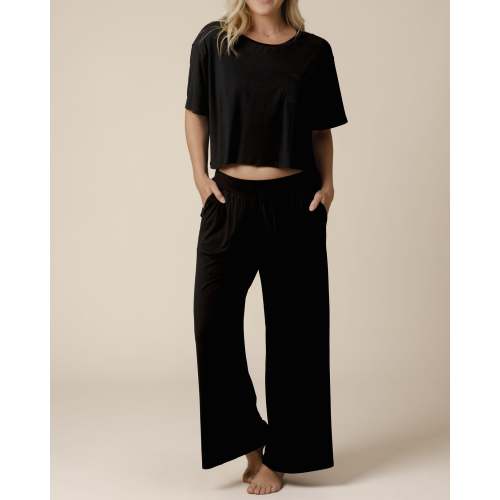 Aria Bamboo Casual Lounge Pant | Black - Kindred Bravely