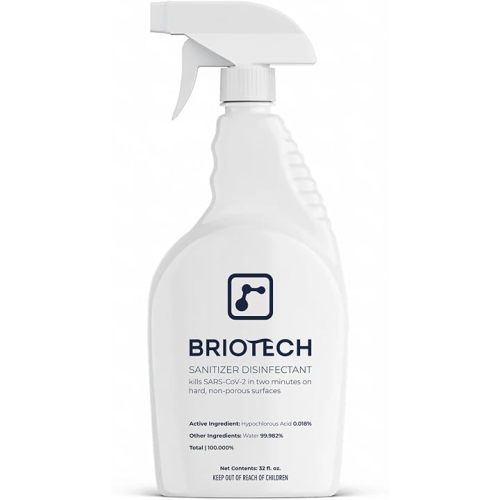 BRIOTECH Sanitizer Disinfectant Hypochlorous Spray, Nursery, 32 fl oz