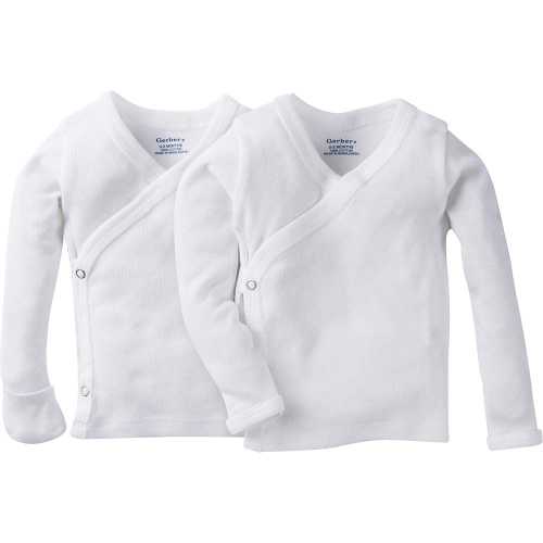2-Pack Baby Long Sleeve Side-Snap Shirts | Gerber Childrenswear