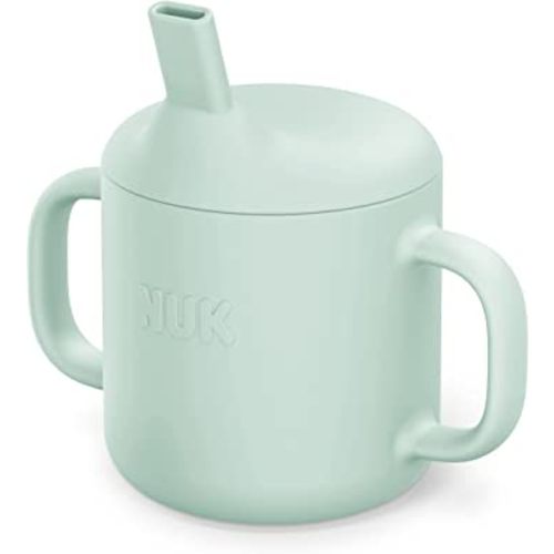 NUK Silicone Baby Straw Cup, Easy to Grip & Drink, Dishwasher-Safe, BPA-Free, Pack of 1