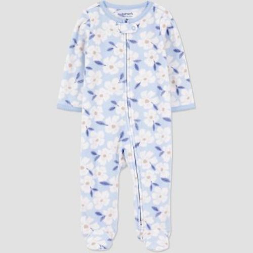 Carter's Just One You® Baby Girls' Floral Printed Sleep N' Play - Blue 3M