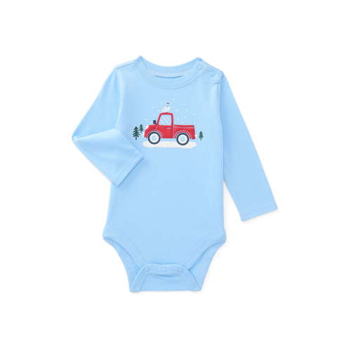 Garanimals Baby Boys Graphic Bodysuit with Long Sleeves, Sizes 0M-24M
