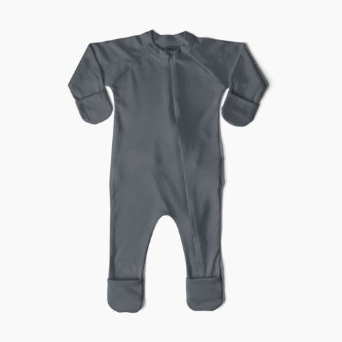 Goumi Kids Sleep and Play Organic Footie - Midnight, 0-3 M
