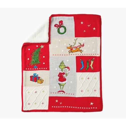 Dr. Seuss's The Grinch™ Patchwork Heirloom Kid Throw Blanket