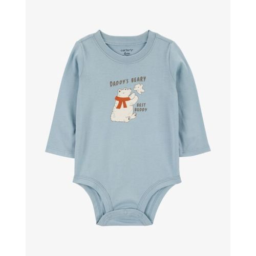 Baby Polar Bear Long-Sleeve Bodysuit - Carter's | Carter's