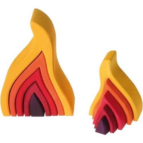 GRIMMS Puzzle Small Fire Yellow Red, 1 EA
