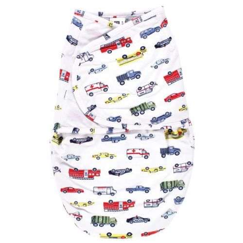 Hudson Baby Plush Faux Fur Swaddle Wrap, Going Places, 0-3 Months