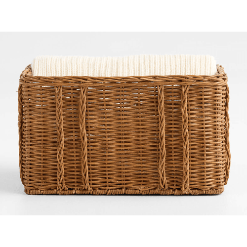 Alford Rattan Small Rectangle Basket