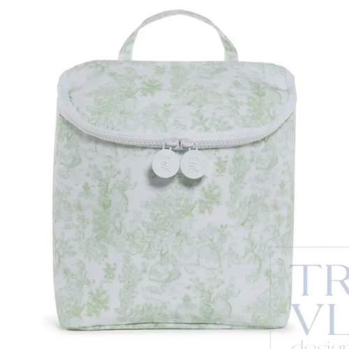 Take Away Bottle Bag - Bunny Toile Green