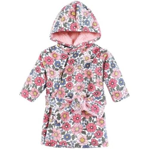 Hudson Baby Unisex Baby Mink with Faux Fur Lining Pool and Beach Robe Cover-ups