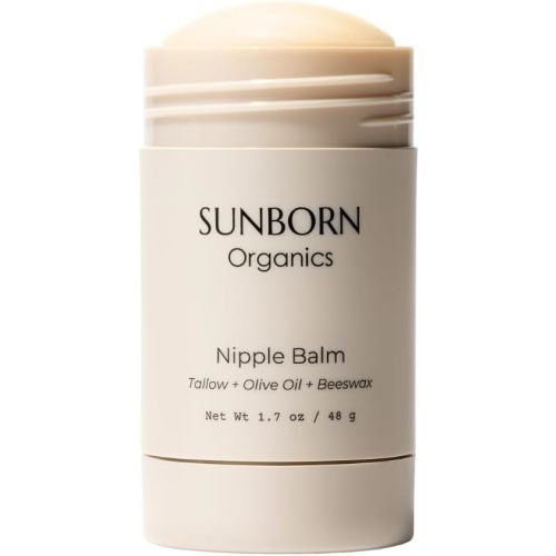 Nipple Balm | Nursing-Safe Natural Breastfeeding Nipple Cream (Lanolin-Free, Three Edible Natural Ingredients) for Sore or Cracked Nipples, Safe for Baby, Third-Party Lab Tested, No Need to Wash Off
