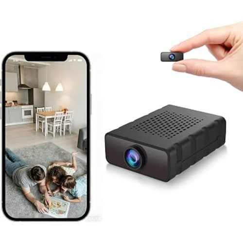 Braload Mini Camera Nanny Cam for Home - 2026 Update WiFi Security Camera with Free Cloud Storage, Baby Monitor Pet Camera with Motion Detection, Night Vision, App Control, with No WiFi Mode(Black)