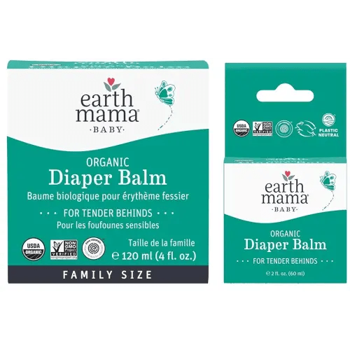 Earth Mama Organic Diaper Balm Multipurpose Baby Ointment Set | EWG Verified, Petroleum & Fragrance Free with Calendula for Sensitive Skin