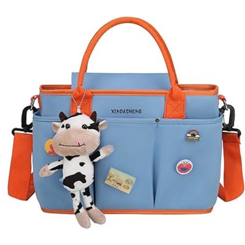 Universal Stroller Organizer with Double Bottle Holder, Fits For All Baby Strollers,6 Colors, Big Capacity (Pure Blue)