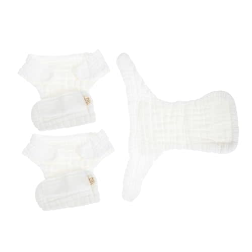 VERDANVERSE 3Pcs Washable Cotton Cloth Diapers for Newborns Soft and Breathable Reusable Diaper Pants S for Boys and Comfortable