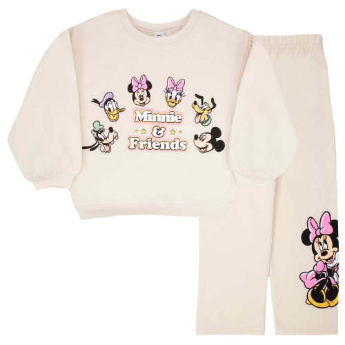Disney Clothes Baby Girls Pant Set – Lilo & Stitch, Princess, Minnie Mouse, Aristocats Marie, Toy Story, Princess Ariel & Winnie the Pooh Outfit Set with Long Sleeve & Pants (12M–24M)