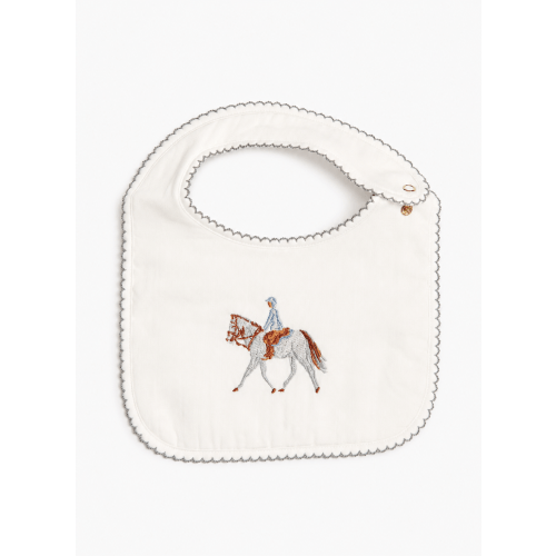 Baby Classic Bib - Embroidered Horse
