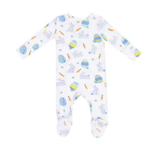 2 Way Zipper Footie - Easter Bunnies Blue – Angel Dear