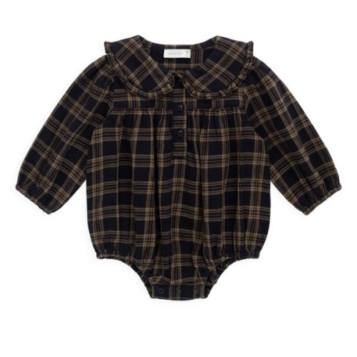 Organic Cotton Elowen Playsuit - Woodland Check – Jamie Kay USA