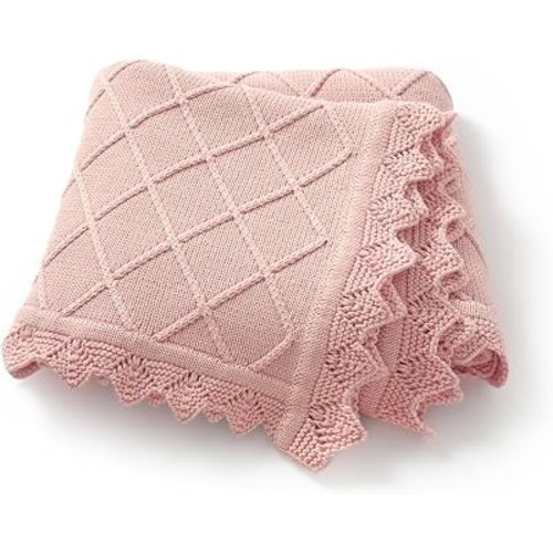 Hadetoto 100% Organic Cotton Baby Blanket for Boys Girls, 31.5x40 Inches