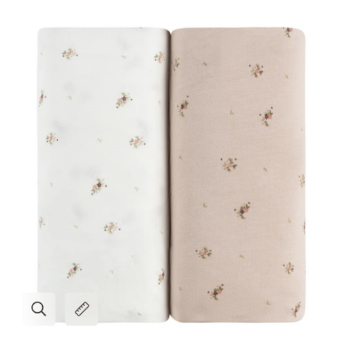 Ivory/Pink Floral Bassinet Sheet Set – Ely's & Co.