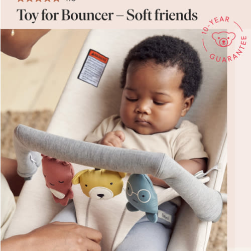 BabyBjörn Toy for Bouncer – Soft friends