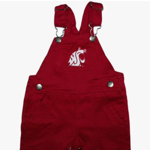 Washington State Baby and Toddler Short Leg Overalls