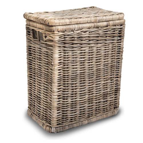 Narrow Rectangular Kubu Laundry Hamper