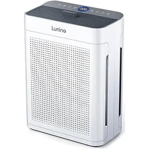Air Purifiers for Home Large Room up to 3000sq.ft, LUNINO HEPA Double-Sided Air Purifier with Washable Filter, PM 2.5 Display Air Quality Sensors, Air Cleaner for Pets Hair, Odor, Dust, Smoke, Pollen