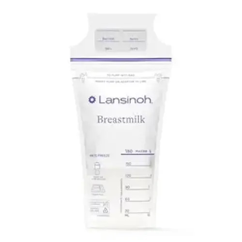 Lansinoh Breastmilk Storage Bags, 200 Count Value Pack, Baby Essentials, Fast Freeze & Thaw Breast Milk Bags for Baby Bottle Feeding, Superior Strength & Stretch, 6 Ounce