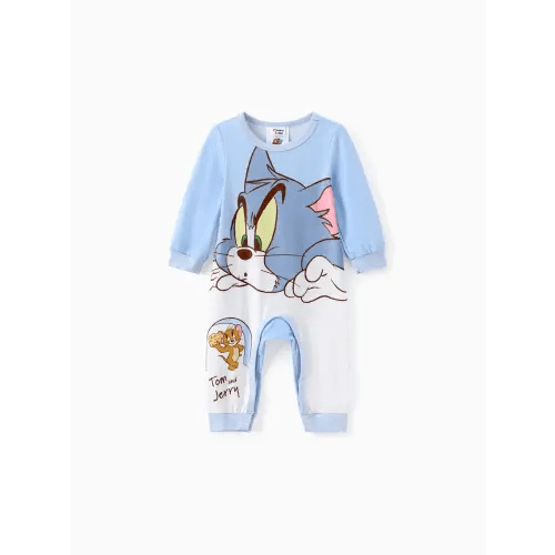 Tom and Jerry Baby Boy/Girl Cute Pattern Print Jumpsuit