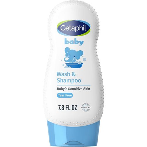 Cetaphil 2-in-1 Baby Shampoo & Body Wash, Tear Free, Calendula, 7.8oz