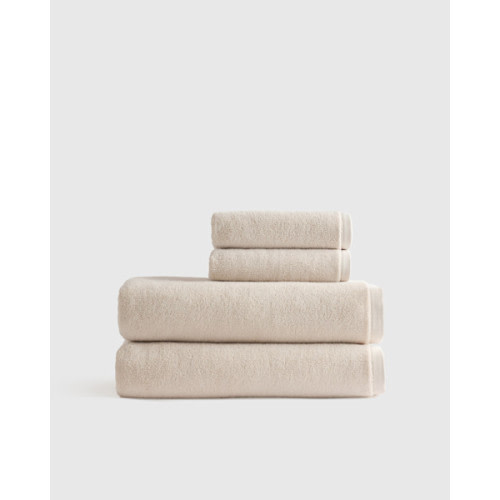 Plush Organic Turkish Cotton Bath Sheet Bundle (4 pieces) in Oat