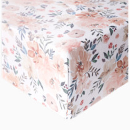 Copper Pearl Printed Premium Crib Sheet - Autumn